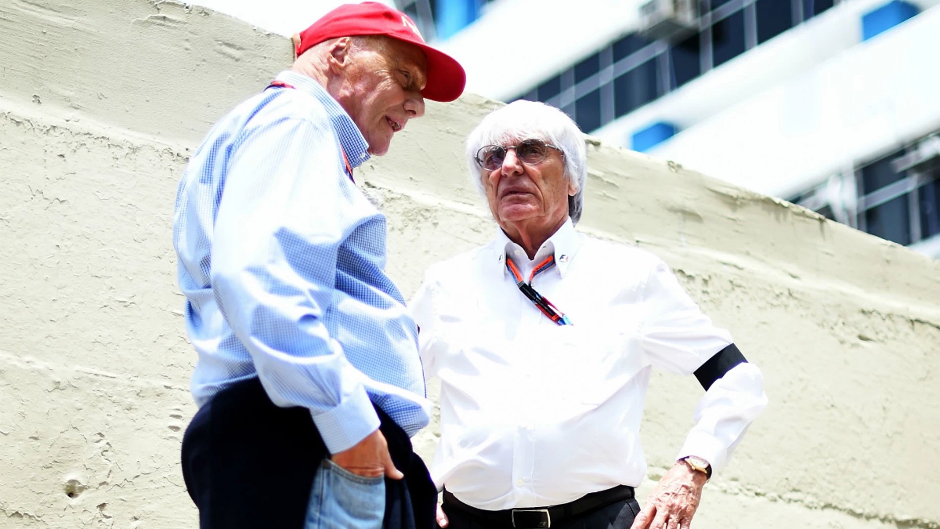 Ecclestone, junto a Niki Lauda