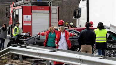 Al menos 16 heridos, cuatro de ellos graves, en una colisión múltiple en Salamanca