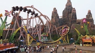 El parque de atracciones Happy Valley en Pekín