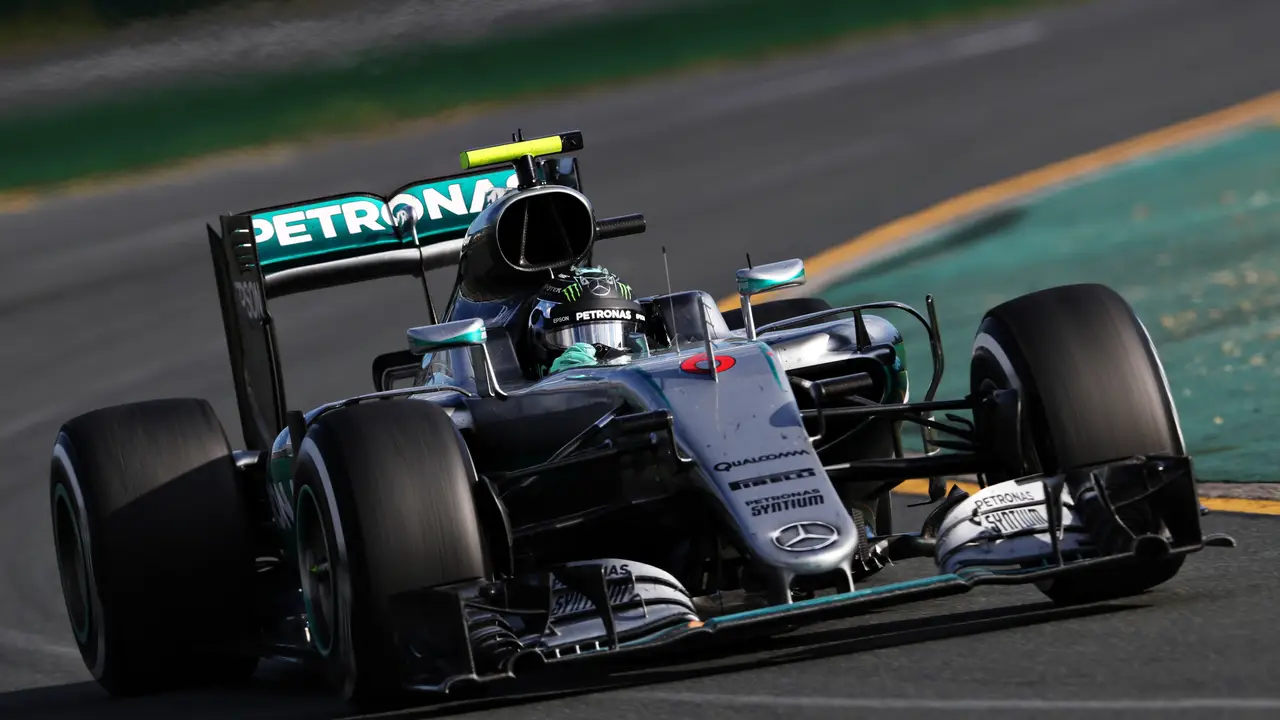 Rosberg durante el GP de Australia