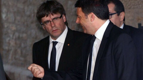 Matteo Renzi y Puigdemont