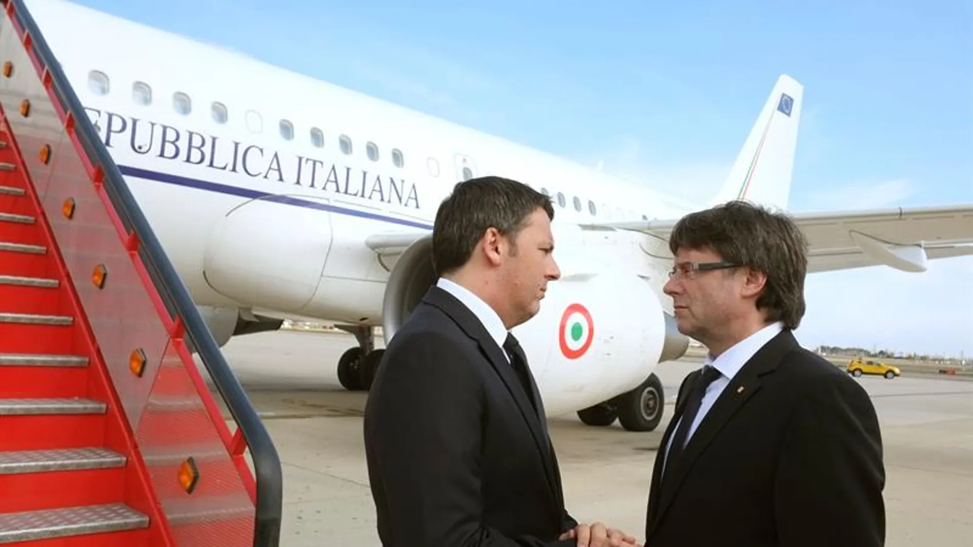 Puigdemont recibe a Renzi en Reus Puigdemont recibe a Renzi en Reus
