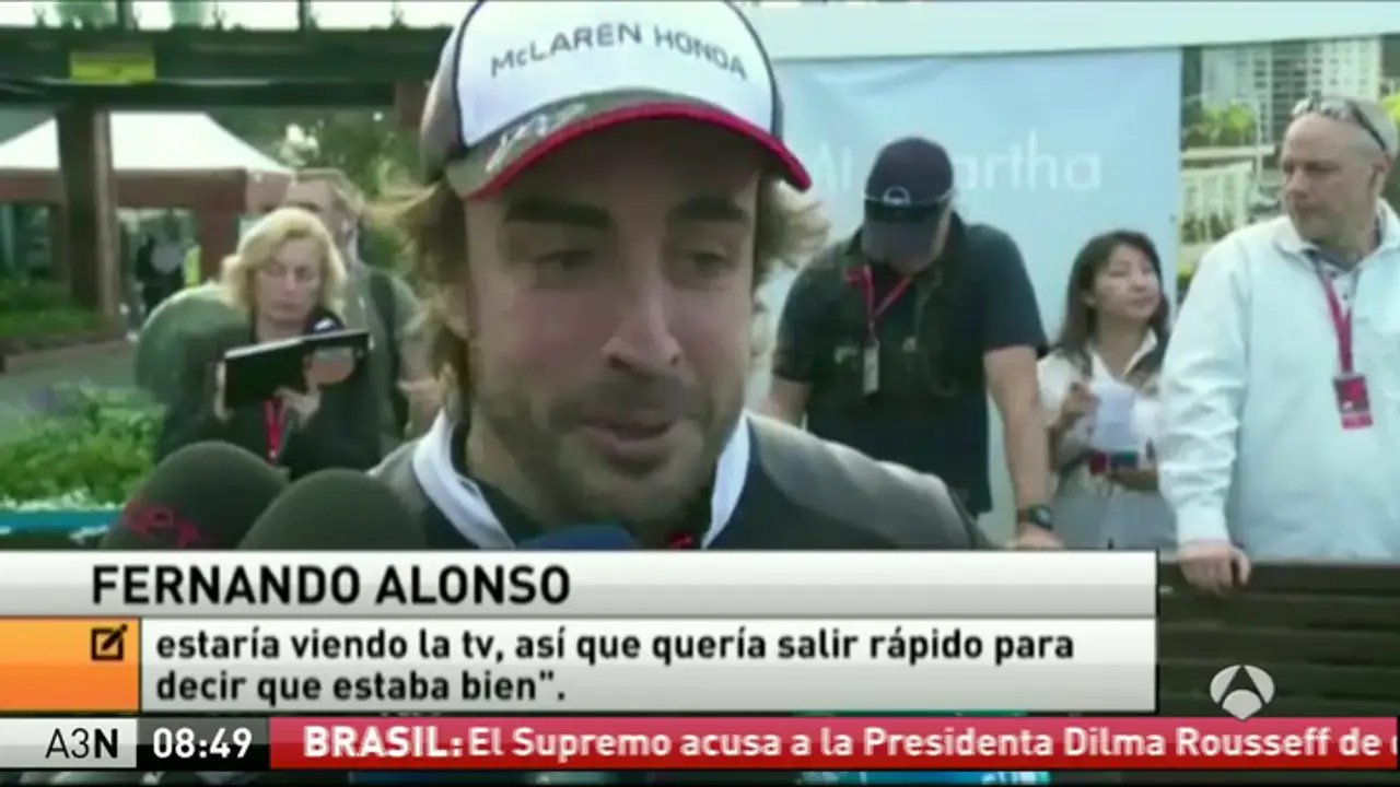 Alonso: "Soy consciente de que he gastado una de las vidas que me quedaban"