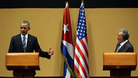 El presidente de Cuba, Raúl Castro, y el presidente de EEUU, Barack Obama El presidente de Cuba, Raúl Castro, y el presidente de EEUU, Barack Obama