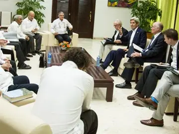 John Kerry, reunido con delegados de las FARC John Kerry, reunido con delegados de las FARC