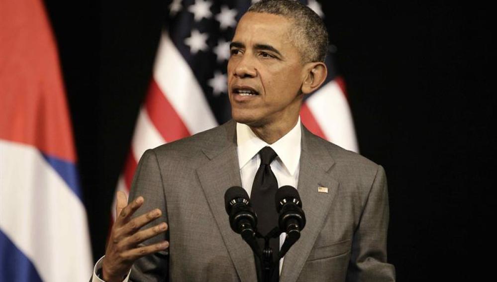 Barack Obama, durante su discurso