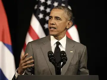 Barack Obama, durante su discurso Barack Obama, durante su discurso