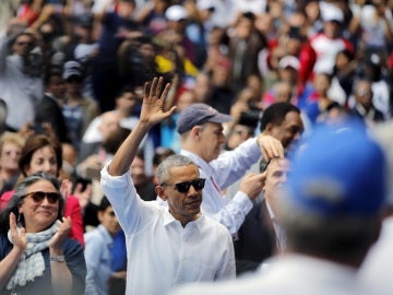 Barack Obama, durante su visita a Cuba