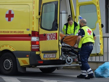 Una ambulancia en Bruselas
