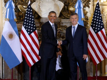 Barack Obama y Mauricio Macri
