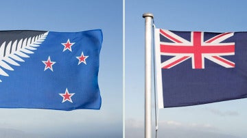 Los dos diseños de la bandera neozelandesa