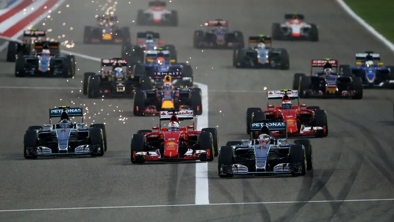 Salida del GP de Baréin de la temporada pasada