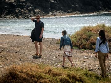David Cameron con su familia en Lanzarote