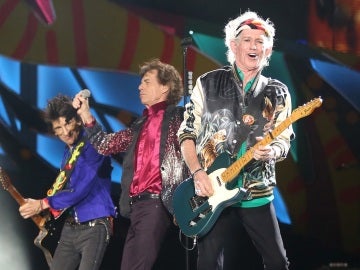 Los Rolling Stones durante su concierto en Cuba