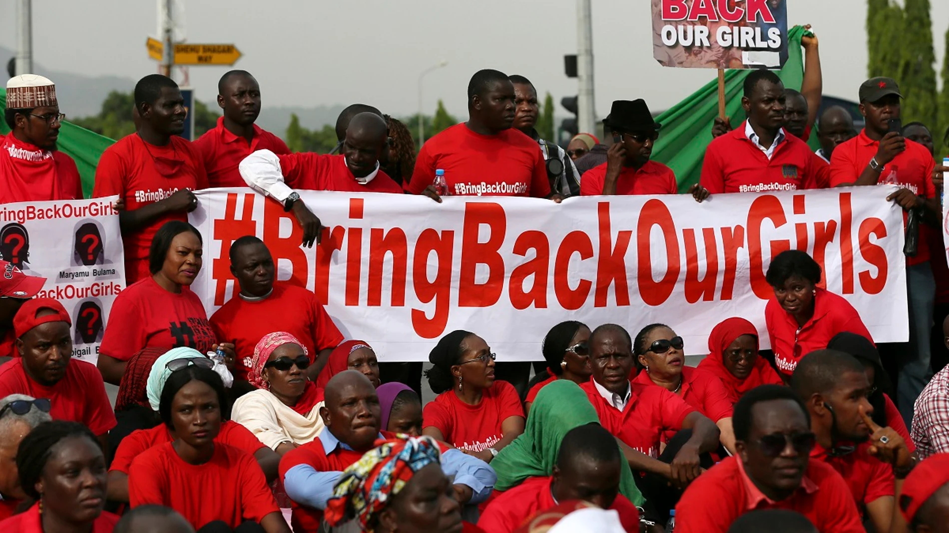 Familiares de las niñas secuestradas en Chibok (Nigeria) por Boko Haram Familiares de las niñas secuestradas en Chibok (Nigeria) por Boko Haram