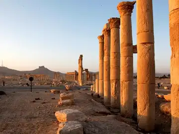 Ciudad histórica de Palmira, en el centro de Siria Ciudad histórica de Palmira, en el centro de Siria