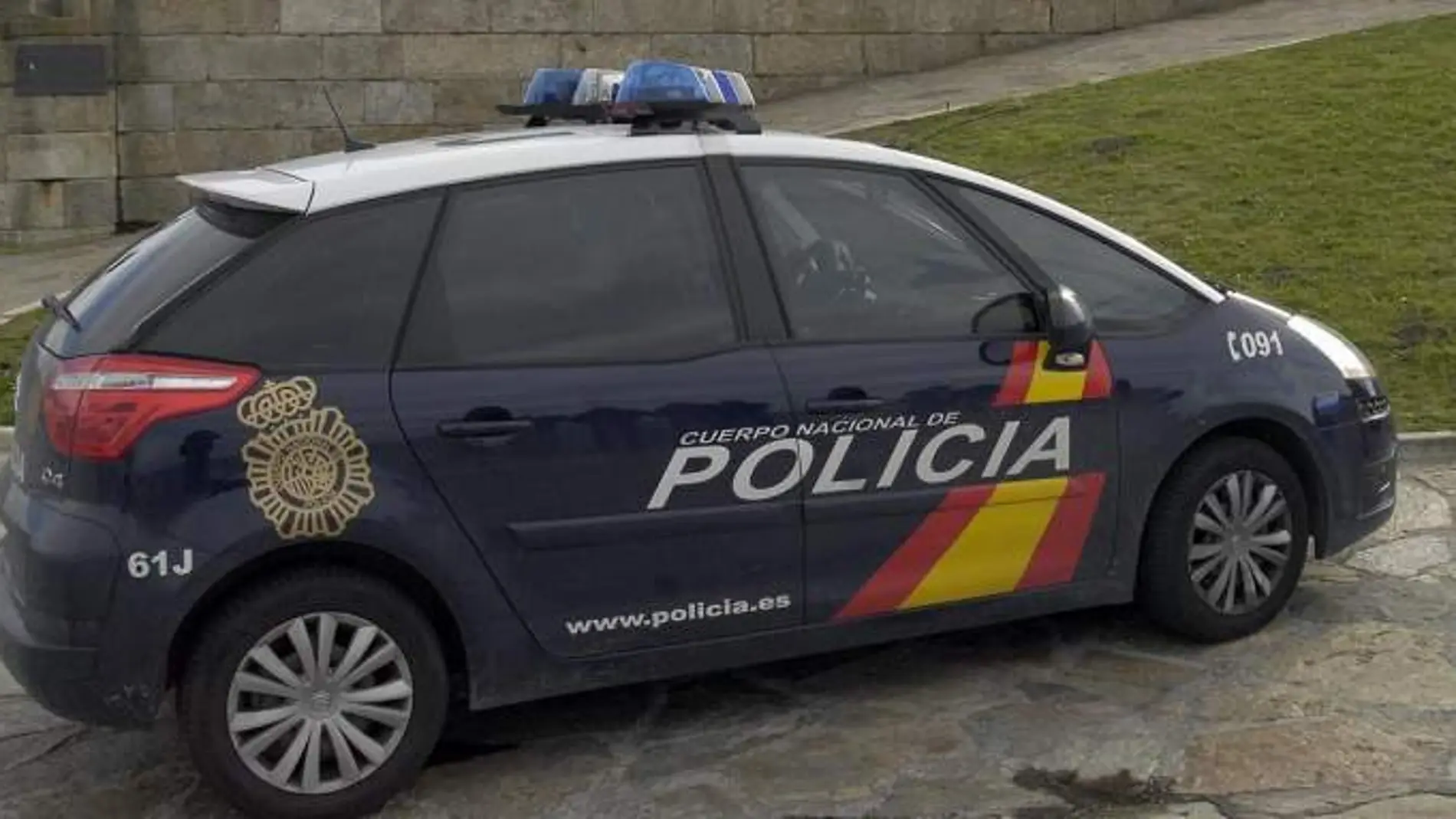 Coche de una patrulla policial Coche de una patrulla policial