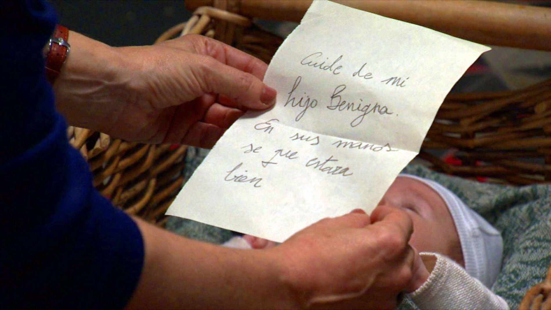 "Cuide de mi hijo Benigna, en sus manos s&eacute; que estar&aacute; bien"