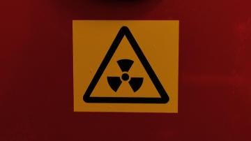 Señal de radiactividad