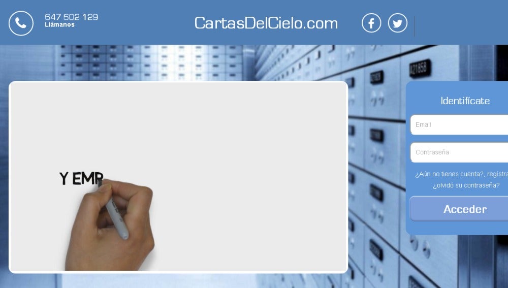 Cartas del Cielo, la web donde guardar los secretos