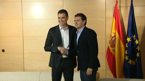 S&aacute;nchez se re&uacute;ne con Rivera en v&iacute;speras de su encuentro con Iglesias