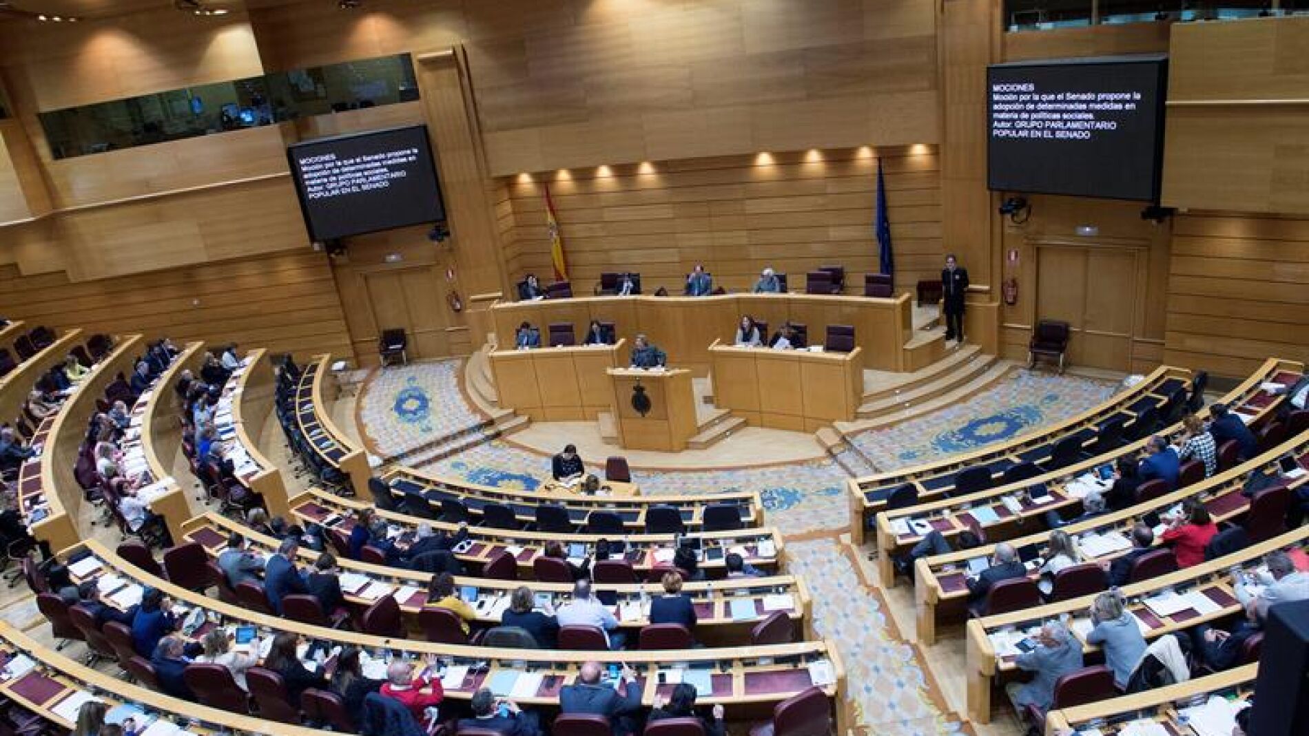 Vista del pleno del Senado