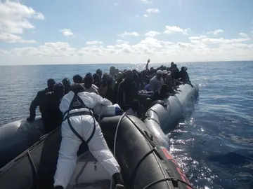 Rescate frente a las costas de Libia Rescate frente a las costas de Libia