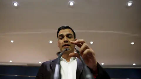 Pedro Sánchez en rueda de prensa Pedro Sánchez en rueda de prensa