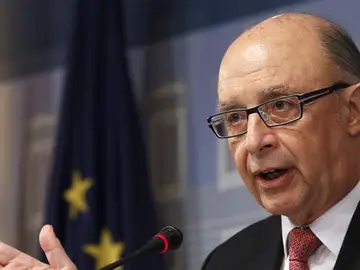 Cristóbal Montoro en rueda de prensa Cristóbal Montoro en rueda de prensa