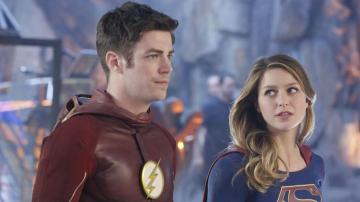 Grant Gustin y Melissa Benoist en 'Supergirl'