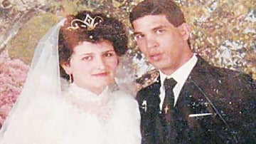 Marina Paraschou y Seif Eldin Mustafa durante su boda
