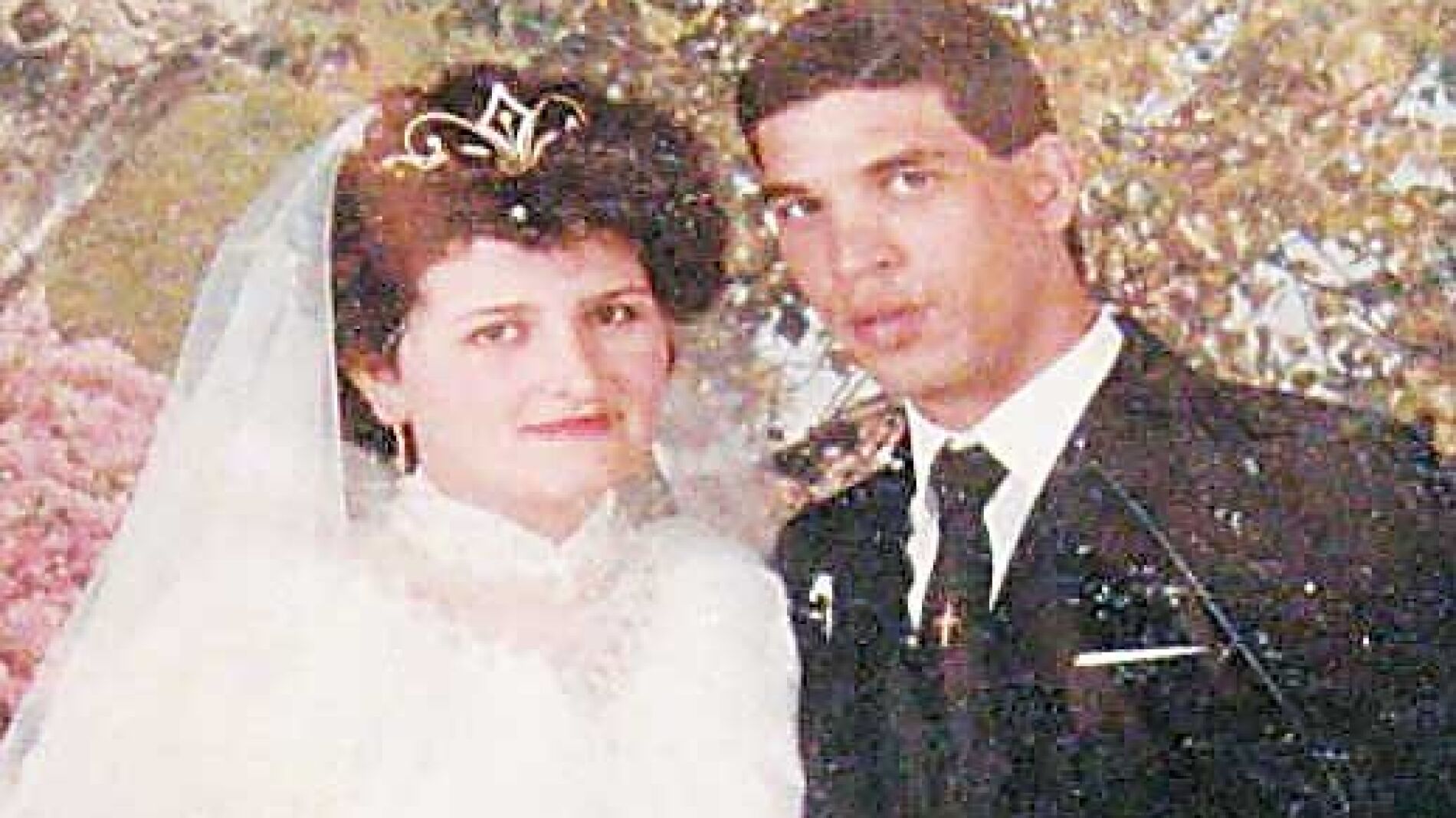 Marina Paraschou y Seif Eldin Mustafa durante su boda