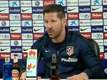 Simeone en rueda de prensa Simeone en rueda de prensa