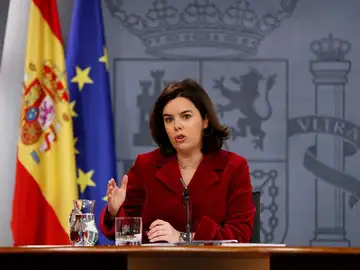 Soraya Sáenz de Santamaría, en rueda de prensa tras el Consejo de Ministros Soraya Sáenz de Santamaría, en rueda de prensa tras el Consejo de Ministros