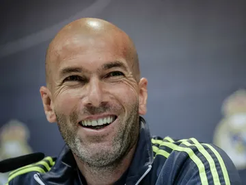 Zinedine Zidane, durante la rueda de prensa Zinedine Zidane, durante la rueda de prensa