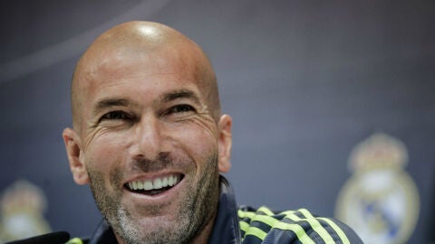 Zinedine Zidane, durante la rueda de prensa