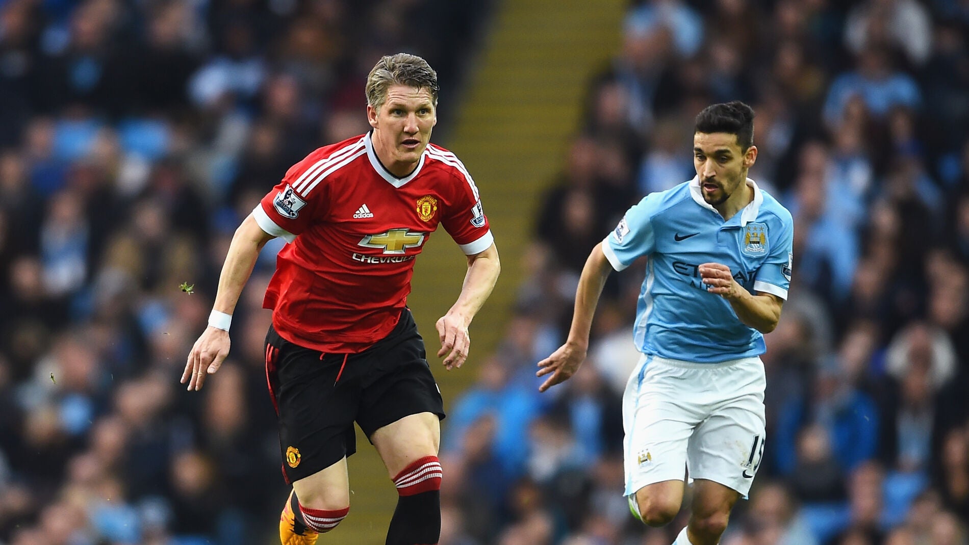 Schweinsteiger durante un partido con el Manchester United