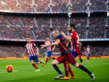 Partido entre el Barcelona y Atlético de Madrid