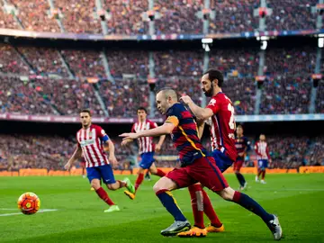 Partido entre el Barcelona y Atlético de Madrid Partido entre el Barcelona y Atlético de Madrid