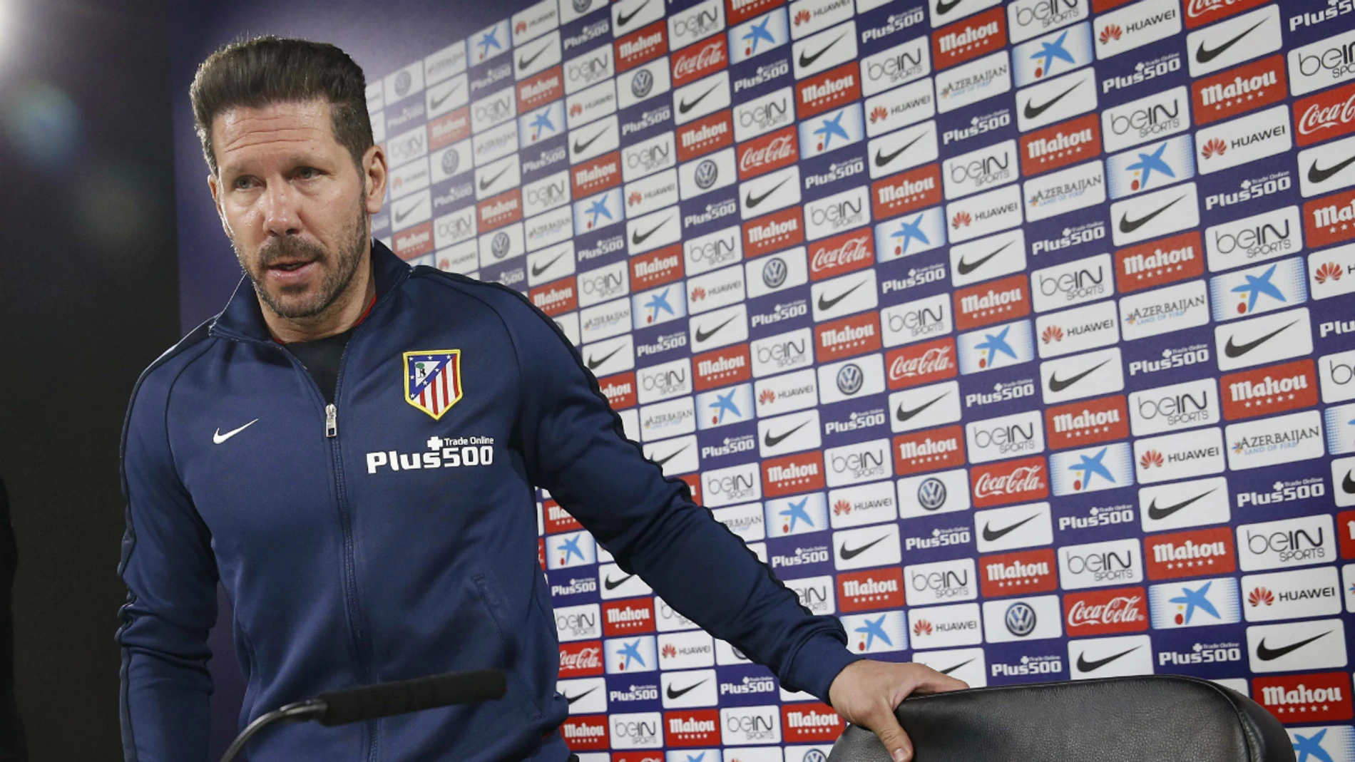 Simeone, antes de la rueda de prensa Simeone, antes de la rueda de prensa