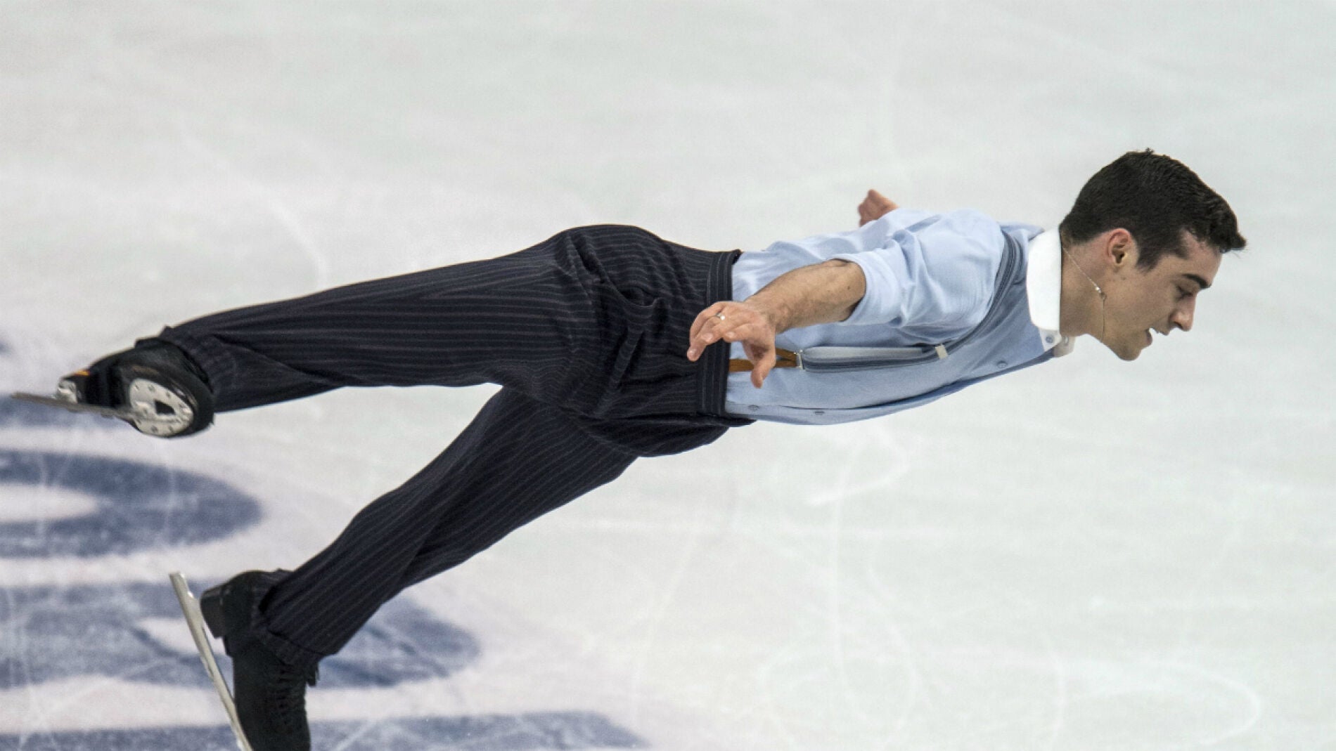 Javier Fern&aacute;ndez, en plena competici&oacute;n