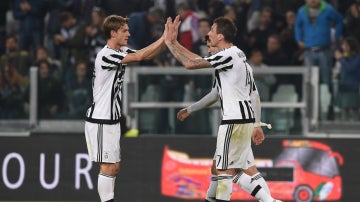 Mandzukic celebra un gol con la Juventus