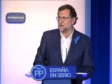 Mariano Rajoy durante el acto del PP en Sevilla
