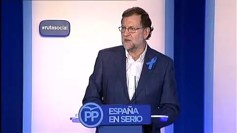 Mariano Rajoy durante el acto del PP en Sevilla Mariano Rajoy durante el acto del PP en Sevilla