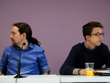 Pablo Iglesias e Íñigo Errejón, en una imagen de archivo Pablo Iglesias e Íñigo Errejón, en una imagen de archivo