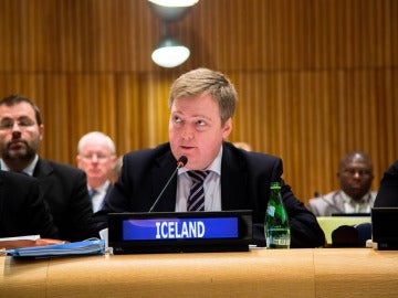 Sigmundur David Gunnlaugsson, primer ministro islandés