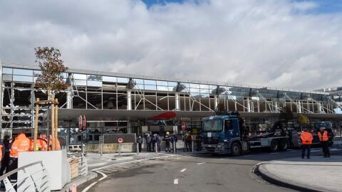 Fachada exterior del aeropuerto de Bruselas-Zaventem