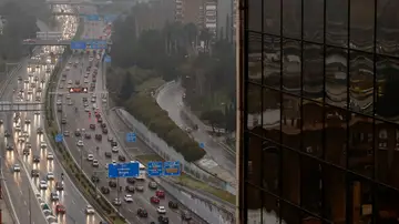 Atascos en la M30 a la altura del nudo norte Atascos en la M30 a la altura del nudo norte