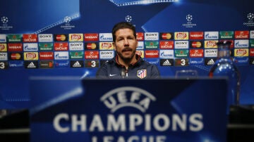 Simeone, en la rueda de prensa