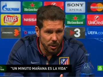 Simeone en rueda de prensa Simeone en rueda de prensa